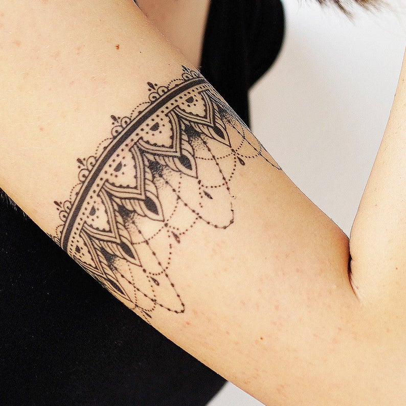 Mandala Armband Temporary Tattoo – TattooIcon